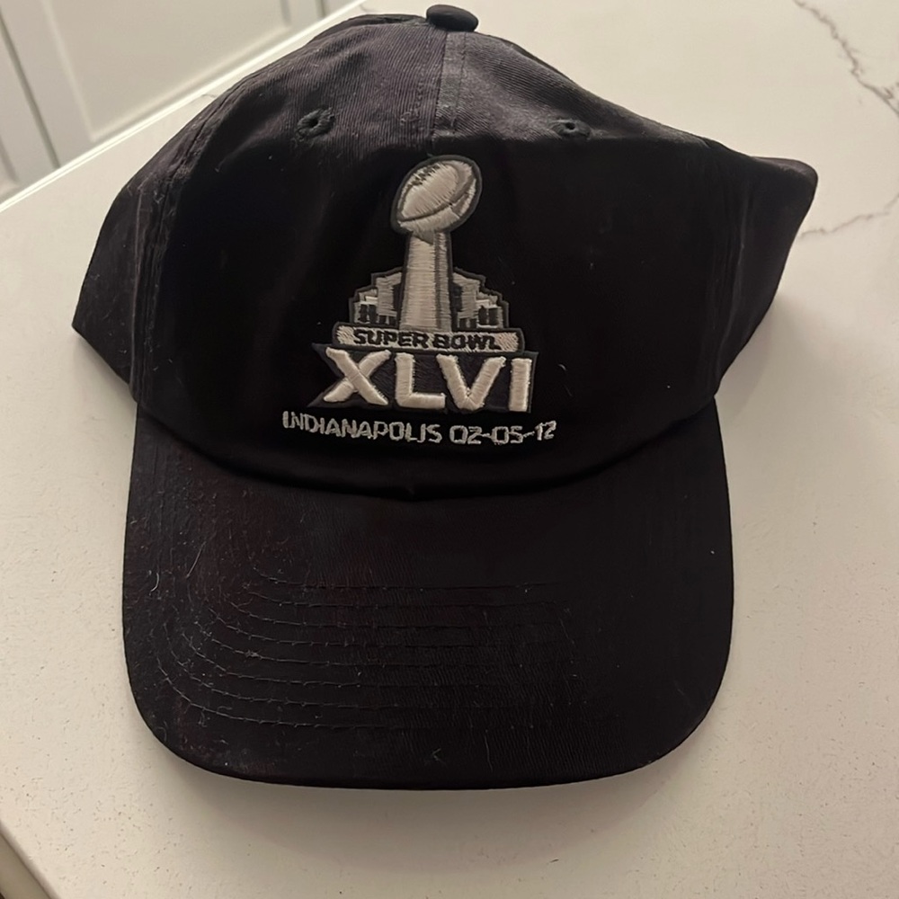 Super Bowl XLVI Official Black Cap